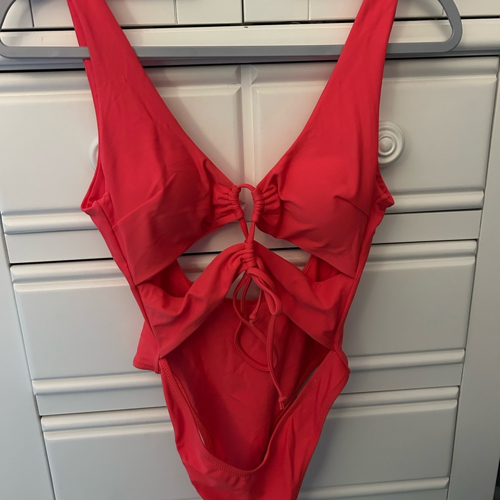 Stylish Red Kids One Piece Swimsuit